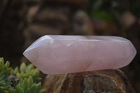 Polished Double Terminated Pink Rose Quartz Points  x 4 From Ambatondrazaka, Madagascar - TopRock