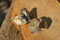 Natural Smokey Quartz With Aegirine & White Orthoclase Crystals  x 13 From Zomba Plateau, Malawi - TopRock