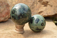 Polished Stromatolite / Kambamba Jasper Spheres  x 4 From Katsepy, Madagascar - TopRock