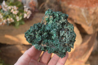 Natural Chatoyant Silky Malachite Specimens  x 3 From Kasompe, Congo