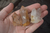 Natural Mixed Amethyst & Smokey Brandberg Quartz Crystals x 12 From Brandberg, Namibia