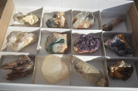 Natural Mixed Selection Of Brandberg Minerals & Crystals x 12 From Southern Africa