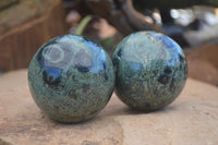 Polished Stromatolite / Kambamba Jasper Spheres  x 4 From Madagascar - Toprock Gemstones and Minerals 