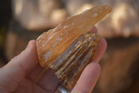 Natural Honey Aragonite Etched & Cobbed Pieces  x 35 From Namibia