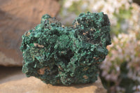 Natural Chatoyant Silky Malachite Specimens  x 3 From Kasompe, Congo