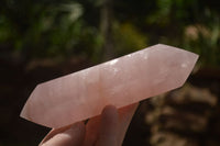 Polished Double Terminated Pink Rose Quartz Points  x 4 From Ambatondrazaka, Madagascar - TopRock