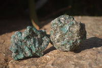 Natural Rare Emerald Mica In Matrix Cobbed Specimens x 12 From Mutoko, Zimbabwe