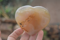 Polished Mixed Agate Hearts  x 6 From Madagascar