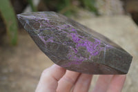 Polished Stichtite & Serpentine Points x 2 From Barberton, South Africa