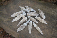 Natural Drusy Quartz Coated Calcite Crystals  x 12 From Alberts Mountain, Lesotho - Toprock Gemstones and Minerals 