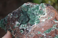 Natural Exquisite Bright Green Drusy Quartz Coated Malachite On Red Copper Dolomite Specimen  x 1 From Likasi, Congo - Toprock Gemstones and Minerals 