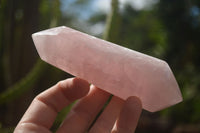 Polished Double Terminated Pink Rose Quartz Points  x 4 From Ambatondrazaka, Madagascar - TopRock