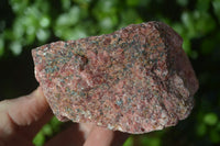 Natural Rough Rhodonite Specimens x 3 From Zimbabwe