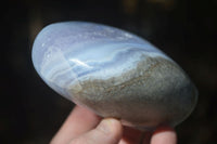 Polished Blue Lace Agate Standing Free Forms  x 3 From Nsanje, Malawi - Toprock Gemstones and Minerals 