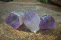 Natural Jacaranda Amethyst Specimens  x 6 From Mumbwa, Zambia - Toprock Gemstones and Minerals 