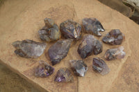 Natural Royal Zulu Window Amethyst Crystals x 12 From, South Africa