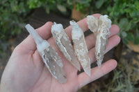 Natural Drusy Quartz Coated Calcite Crystals  x 12 From Alberts Mountain, Lesotho - Toprock Gemstones and Minerals 