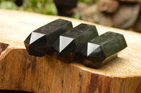 Polished Pitch Black Basalt Points  x 4 From Madagascar - TopRock