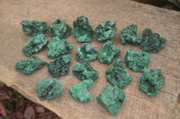 Natural Chatoyant Silky Malachite Specimens  x 12 From Kasompe, Congo - Toprock Gemstones and Minerals 