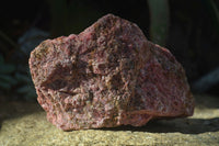 Natural Rough Rhodonite Specimens x 3 From Zimbabwe