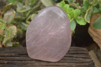 Polished Gemmy Pink Rose Quartz Standing Free Forms  x 3 From Ambatondrazaka, Madagascar - TopRock