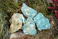 Polished Green Chrome Chalcedony Free Forms With A Rough Finish x 16 From Zimbabwe - TopRock