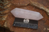 Polished Double Terminated Pink Rose Quartz Points  x 4 From Ambatondrazaka, Madagascar - TopRock