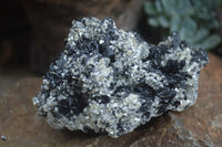 Natural Schorl Black Tourmaline Specimens With Hyalite Opal x 2 From Erongo Mountains, Namibia - TopRock