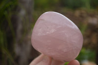 Polished Gemmy Pink Rose Quartz Standing Free Forms  x 3 From Ambatondrazaka, Madagascar - TopRock