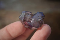 Natural Single Smokey Amethyst Crystals  x 20 From Chiredzi, Zimbabwe - Toprock Gemstones and Minerals 