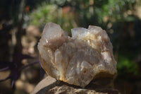 Natural Cascading Smokey Quartz Clusters x 2 From Luena, Congo