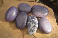 Polished Purple Lepidolite Free Forms  x 12 From Zimbabwe - Toprock Gemstones and Minerals 