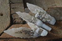 Natural Drusy Quartz Coated Calcite Crystals  x 12 From Alberts Mountain, Lesotho - Toprock Gemstones and Minerals 