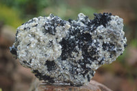 Natural Schorl Black Tourmaline Specimens With Hyalite Opal x 2 From Erongo Mountains, Namibia - TopRock