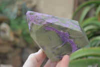 Polished Stichtite & Serpentine Points x 2 From Barberton, South Africa