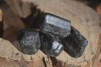 Natural Rough Schorl Black Tourmaline Crystals x 35 From Zimbabwe