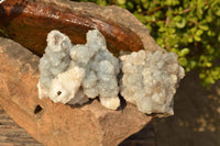 Natural Crystalline Hollow "Snow" Quartz Clusters  x 4 From Alberts Mountain, Lesotho - TopRock