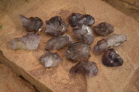 Natural Window Amethyst Crystal Specimens  x 12 From Chiredzi, Zimbabwe