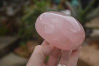 Polished Gemmy Pink Rose Quartz Standing Free Forms  x 3 From Ambatondrazaka, Madagascar - TopRock