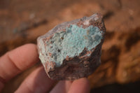 Natural Drusy Coated Chrysocolla Dolomite Specimens x 3 From Congo