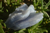 Natural Etched Blue Chalcedony Specimens  x 4 From Nsanje, Malawi