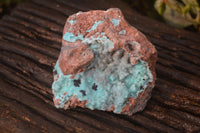 Natural Drusy Coated Chrysocolla Dolomite Specimens x 3 From Congo