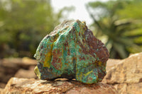 Natural Rough Blue Shattuckite Specimens  x 4 From Namibia - TopRock