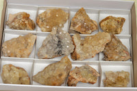 Natural Golden Limonite / Lemonite Quartz Clusters With Goethite Inclusions In Some  x 12 From Mwinilunga, Zambia - TopRock