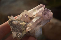 Natural Long Amethyst Crystals  x 12 From Chiredzi, Zimbabwe