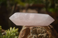 Polished Double Terminated Pink Rose Quartz Points  x 4 From Ambatondrazaka, Madagascar - TopRock