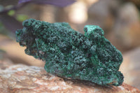 Natural Chatoyant Silky Malachite Specimens  x 3 From Kasompe, Congo - Toprock Gemstones and Minerals 