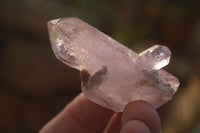 Natural Long Amethyst Crystals  x 12 From Chiredzi, Zimbabwe