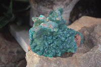 Natural Emerald Dioptase & Malachite Specimens  x 2 From Likasi, Congo - Toprock Gemstones and Minerals 