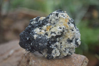 Natural Schorl Black Tourmaline Specimens With Hyalite On Some  x 6 From Erongo, Namibia - Toprock Gemstones and Minerals 